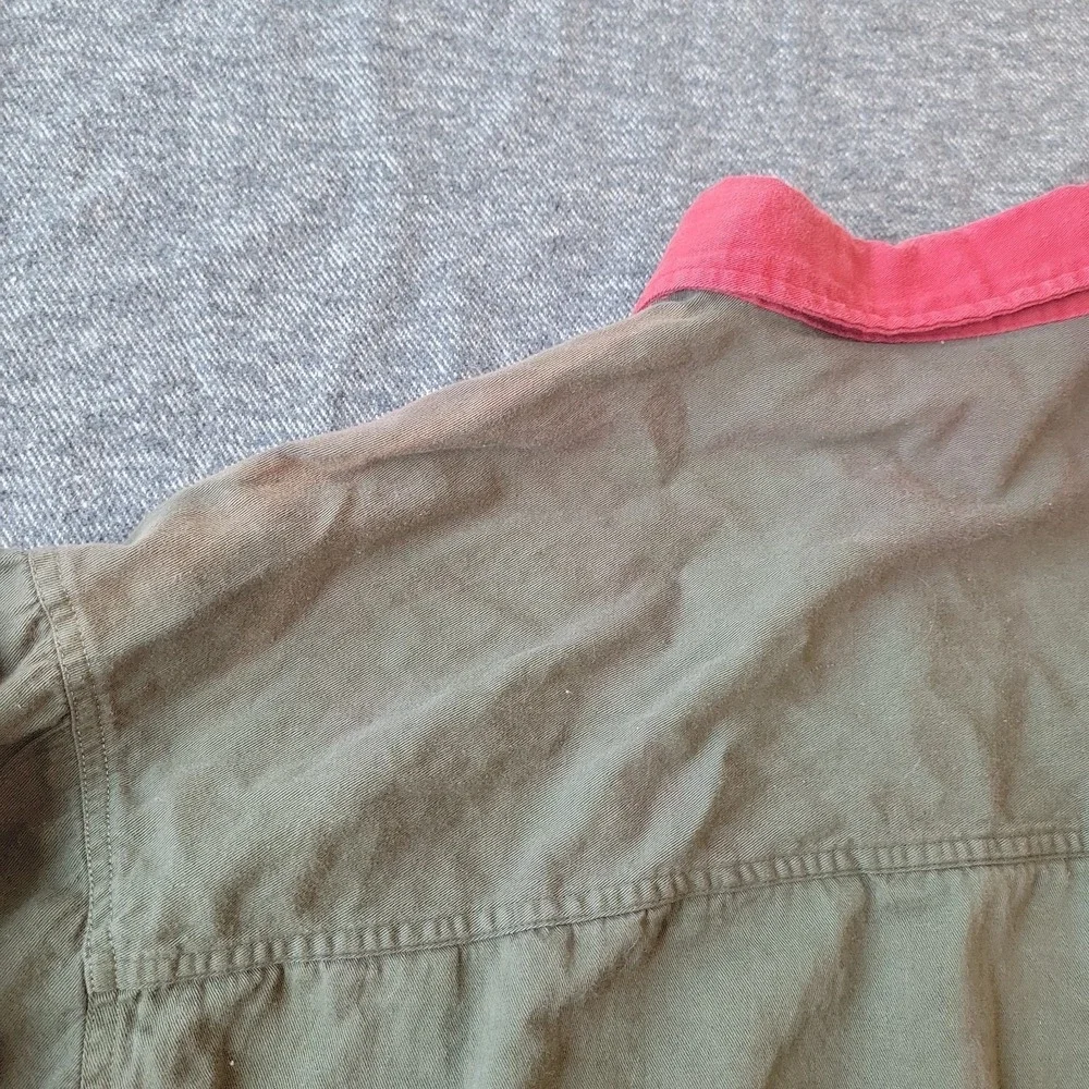 VTG Bon Homme Shirt Men's XL Paisley Colorblock Button Down Cotton Made‎ in USA